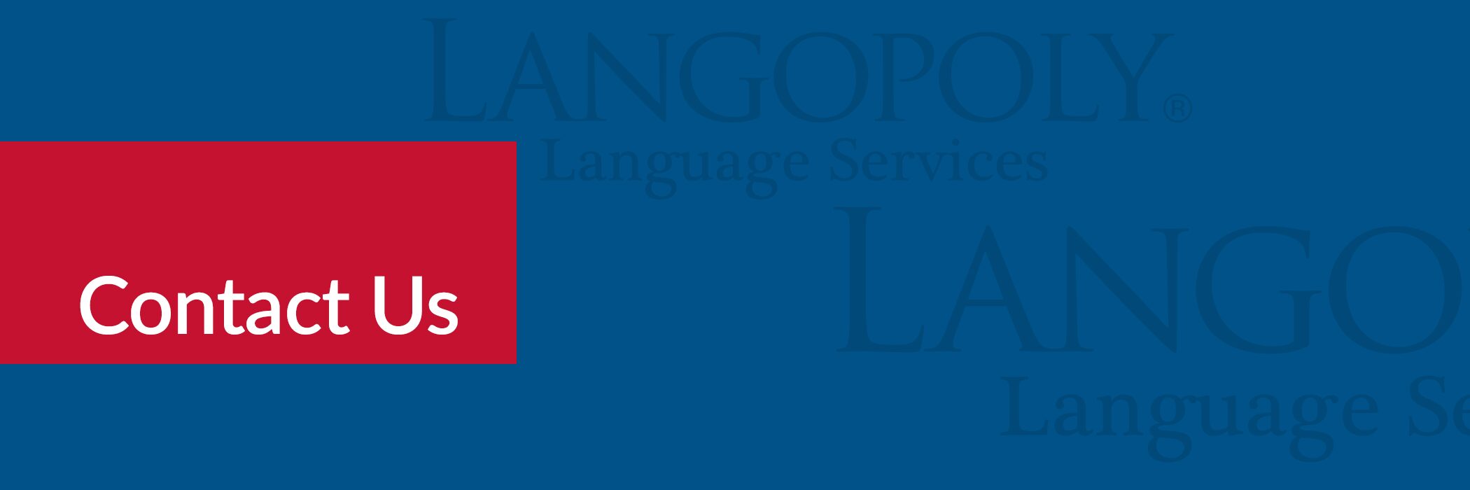 Contact Us on blue Langopoly banner